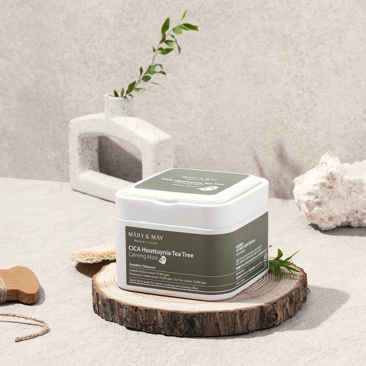 [Mary&May] CICA Houttuynia Tea Tree Calming Mask 30ea/400g