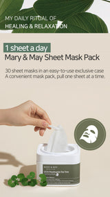 [Mary&May] CICA Houttuynia Tea Tree Calming Mask 30ea/400g