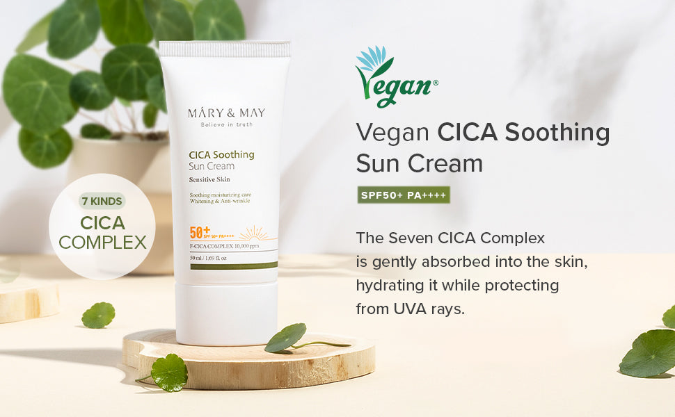 Sooth&Glow CICA soothing Sun Cream + White Collagen Cleansing Foam (promotion)