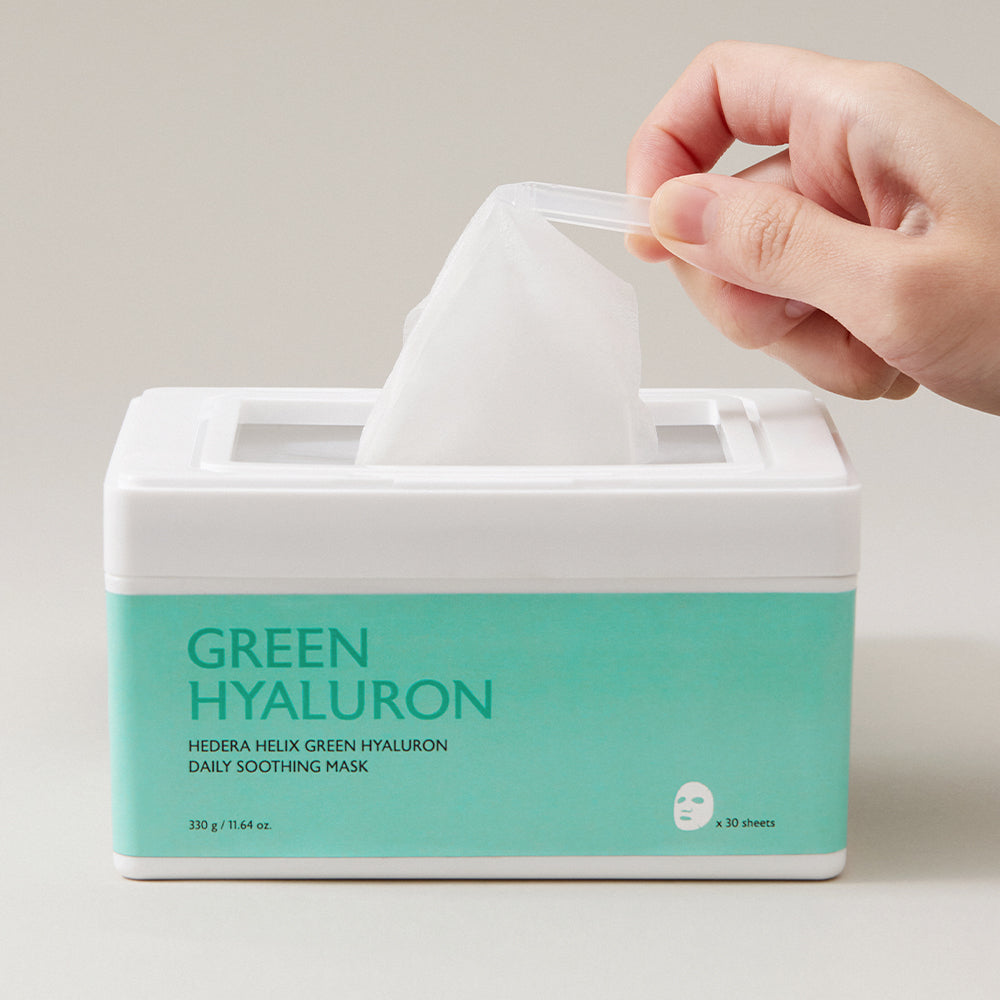 Hedera Helix Green Hyaluron Daily Soothing Mask 30 pcs