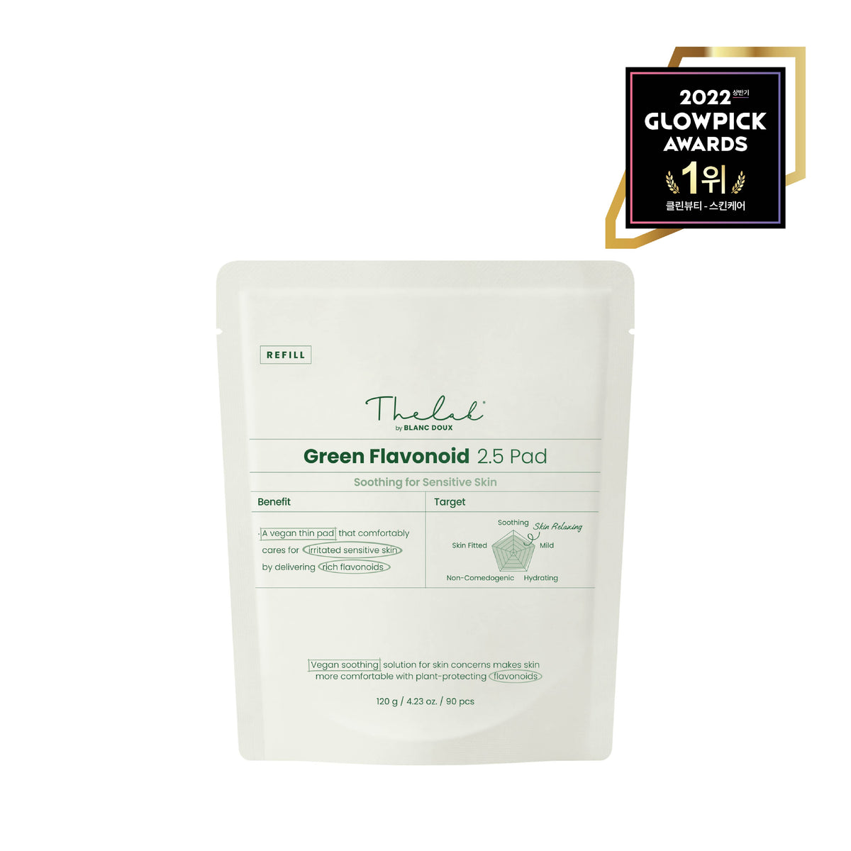 [THE LAB By BLANC DOUX] Green Flavonoid™ 2.5 Pad 120g (90p) REFILL